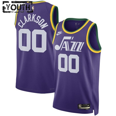 Camiseta Niños NBA Utah Jazz Clarkson 2023-24 Jordan Nike Classic Edition Violeta Swingman